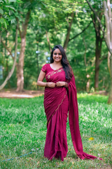 Preimum Very Soft nd Elegant Rich look Rangoli Crushed saree