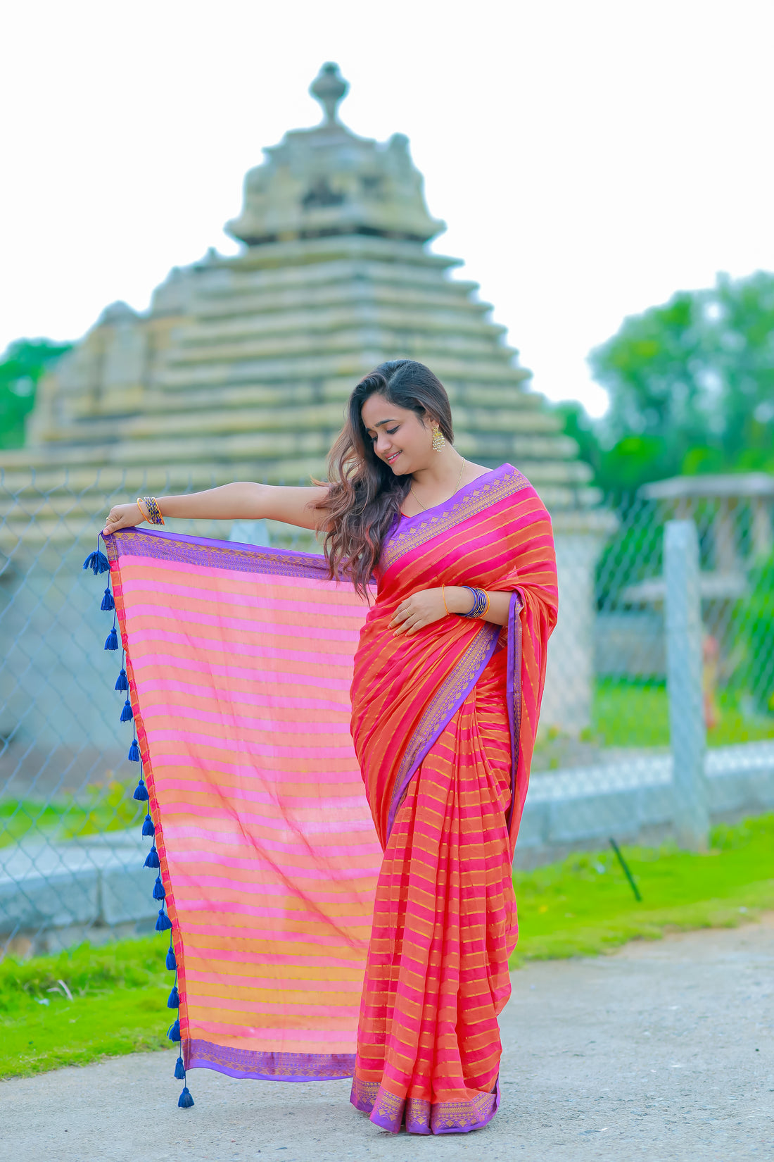Preimum 120 count mul cotton saree