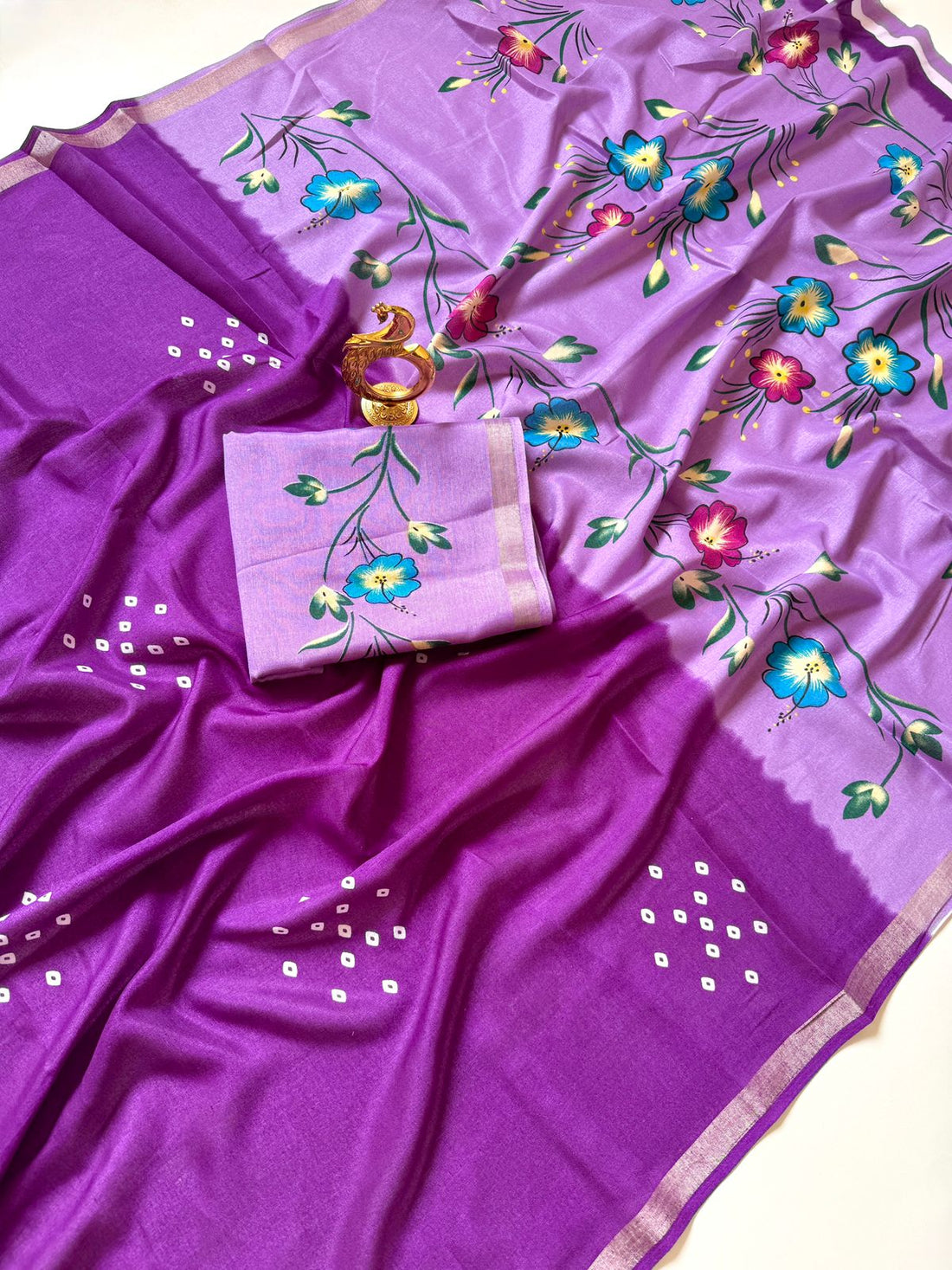 Flora Mul Cotton Printed Saree