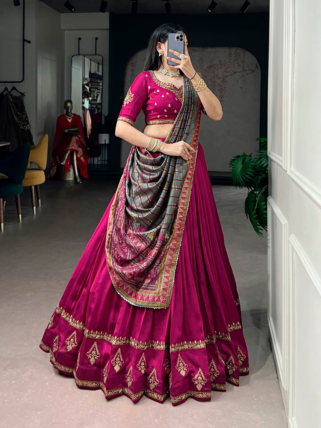 Royal Vichitra Silk Lehenga Choli