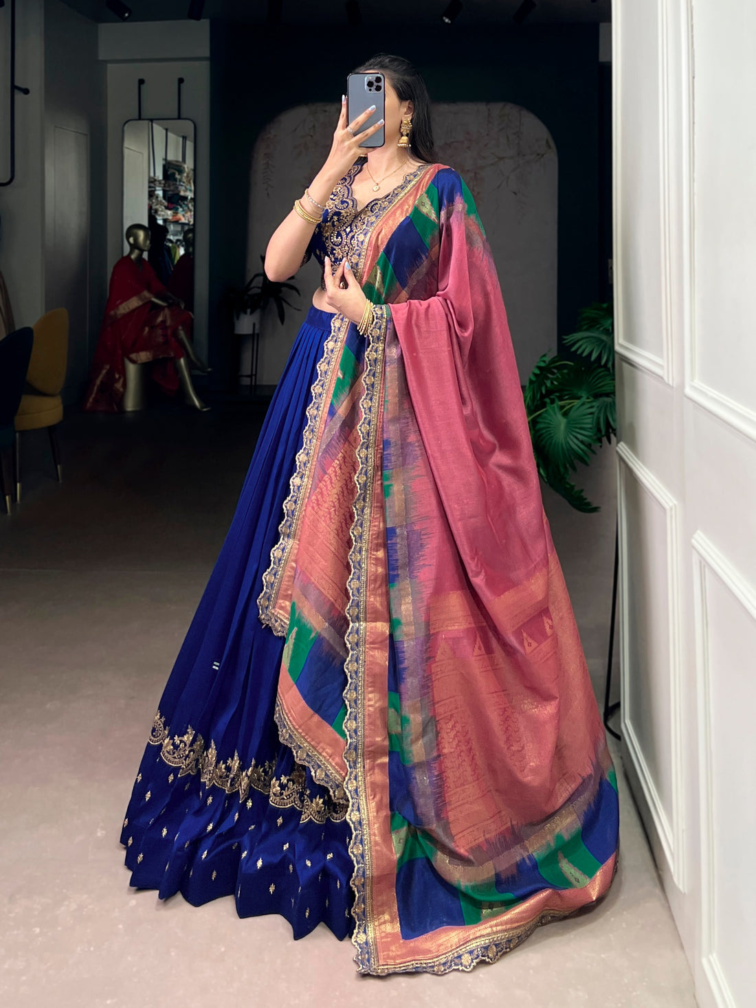 Premium Vichitra Silk Lehenga Choli