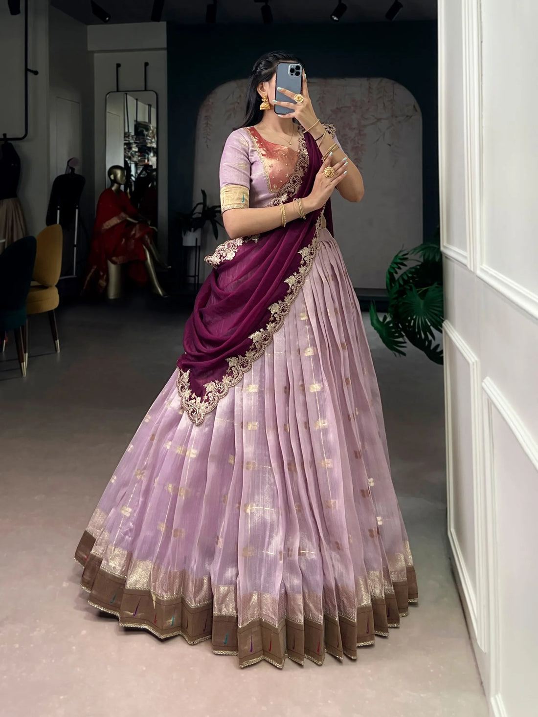 Woven Grace Lehenga Saree
