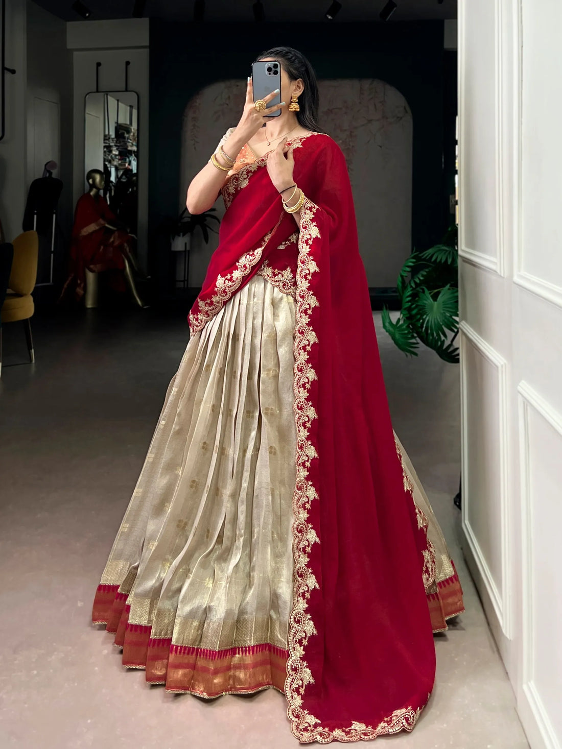 Woven Grace Lehenga Saree