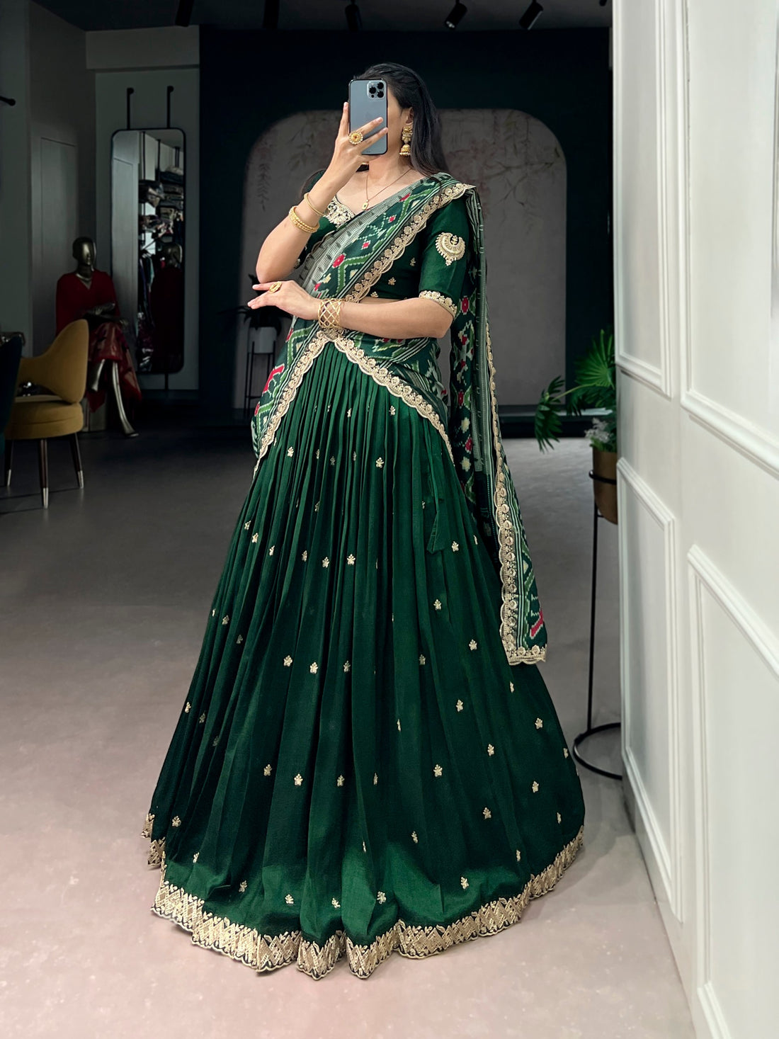 Premium Vichitra Silk Lehenga Choli