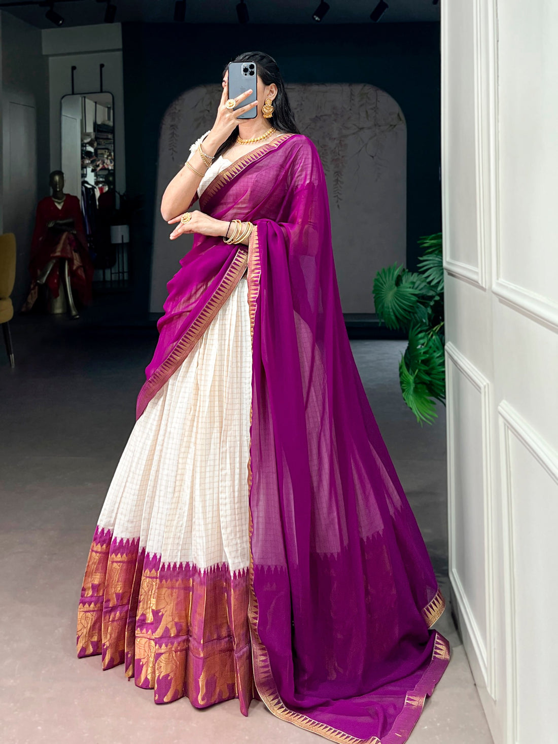 Traditional Poly Cotton Lehenga Choli