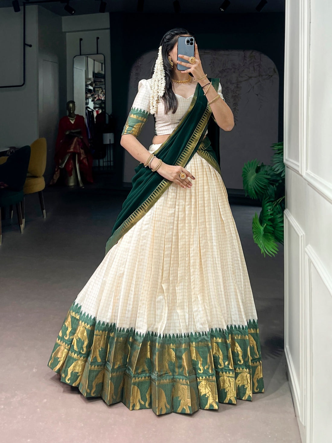 Traditional Poly Cotton Lehenga Choli