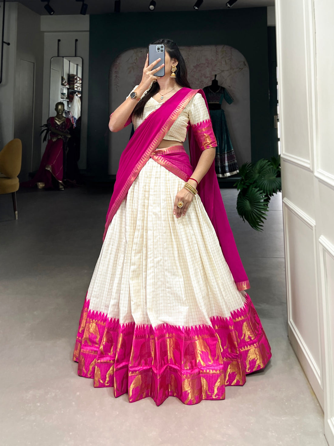 Traditional Poly Cotton Lehenga Choli